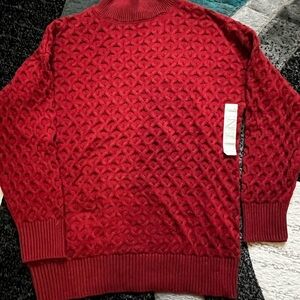 Knox Rose Men's Rich Red Crewneck Sweater